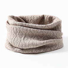 2025年秋季新款羊毛扭花针织脖套时尚休闲通勤百搭，围巾，晨宏羊绒