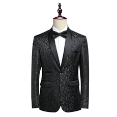 XZ8608P115压花小西装男修身潮流韩版主持人网红结婚礼服发型师西服，男装西服，星座510A-2