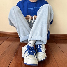 水洗牛仔裤男春季宽松阔腿直筒休闲长裤A080-9291-P35控58，男装牛仔裤，电商A080