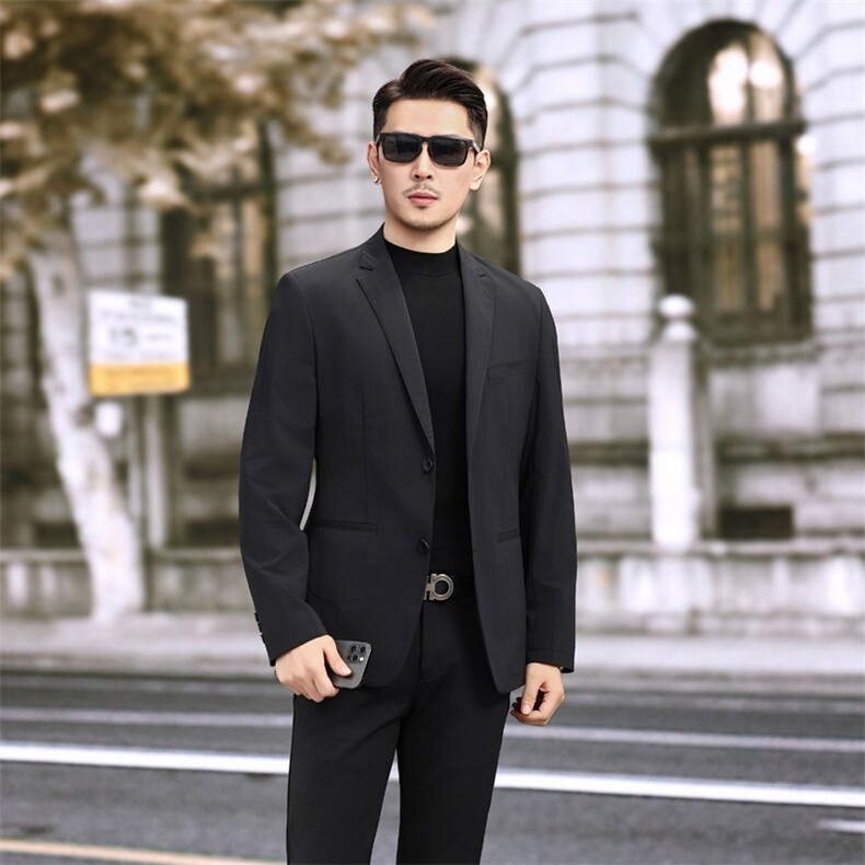 新款男士小西装青年修身秋季休闲西服2382P165,男装西服,电商D225