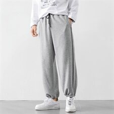 休闲裤男2021春秋季新款韩版宽松小脚裤九分裤阔腿裤子DS886T，男装休闲裤，电商A102