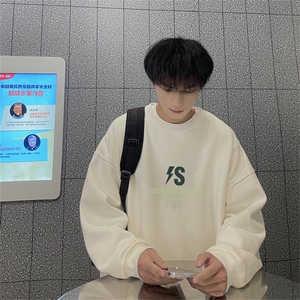 特P25控48 秋冬新款男士圆领卫衣宽松休闲日常百搭上衣WQ2435图片