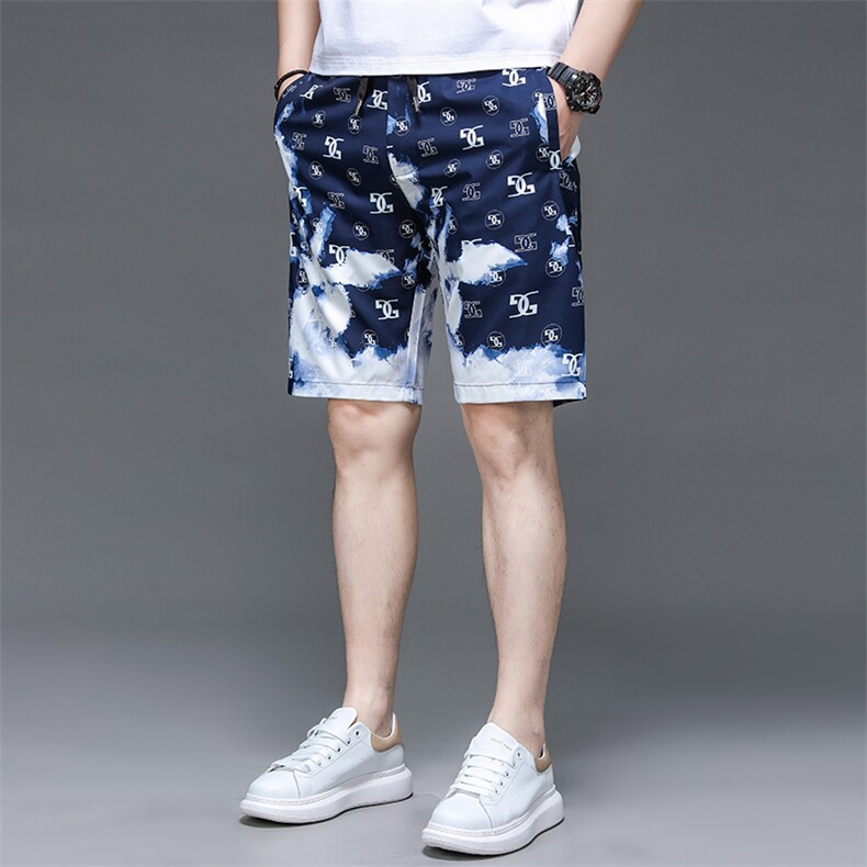 C233213钱塘2020-2夏季新款男士薄款花休闲裤时尚潮流短裤P49,男装休闲裤,钱塘207-2