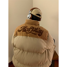 M8140-P78美式灯芯绒毛巾绣拼接棉衣，男装棉衣，星座1501-1