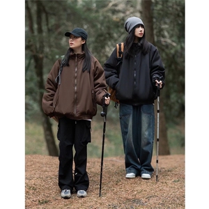 加绒加厚冬男女立领棉衣灯芯绒保暖棉袄面包服外套MY9050 P75图片