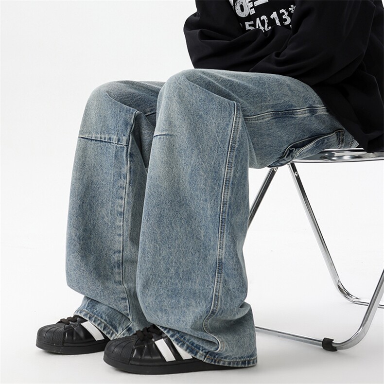 简约个性抽绳工装口袋牛仔裤KZ03P60,男装牛仔裤,电商A073