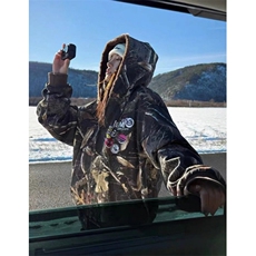 连帽牛仔棉服男女重磅迷彩树枝座山雕加绒加厚夹克外套JK64，男装夹克，星座1116A（原606A-3）