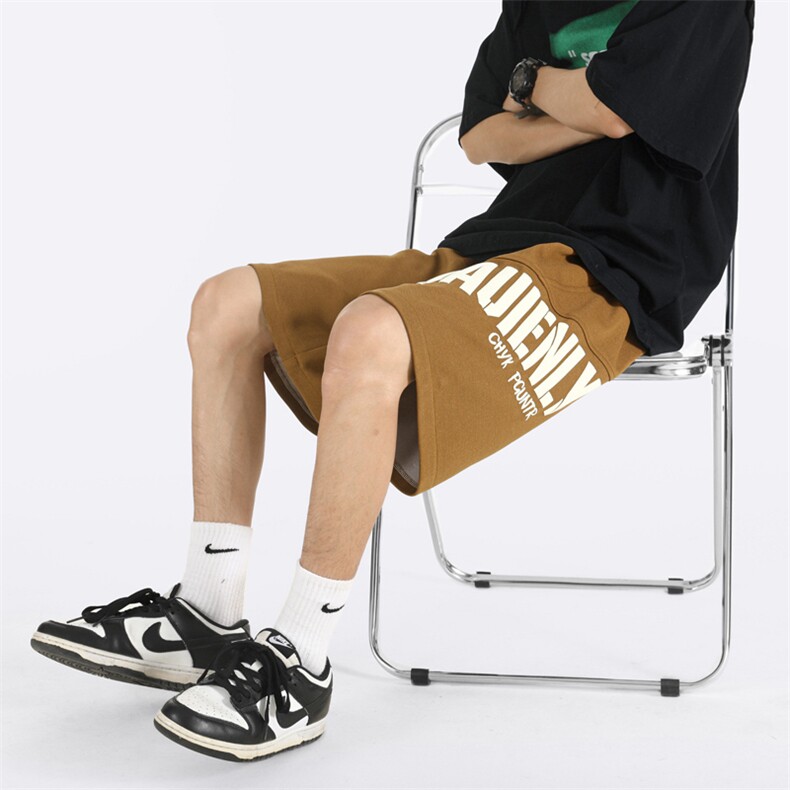 2025夏季新款潮发泡印花大码宽松休闲短裤M-5XL-P30，男装牛仔裤，电商B325