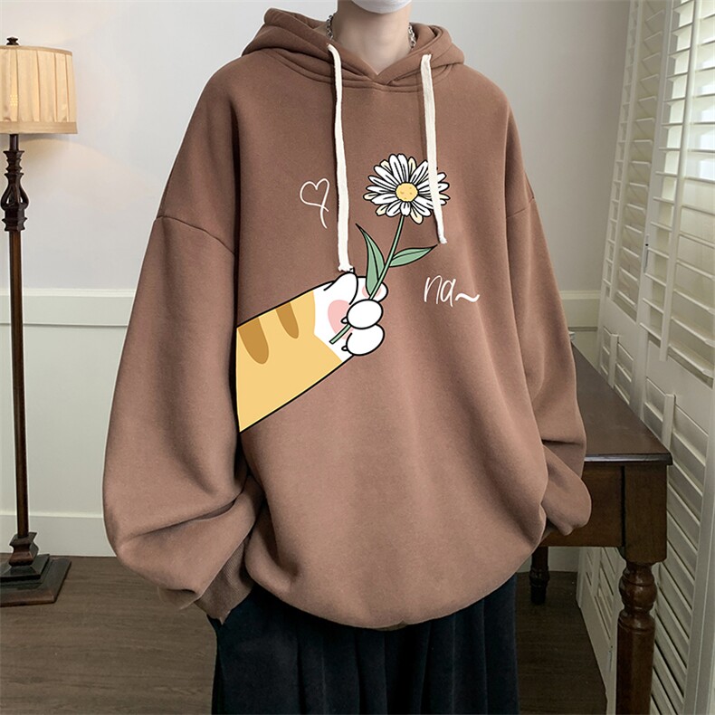 连帽卫衣男大码运动服帽衫外套WY2265-P35加绒款-P40,男装卫衣,电商A040