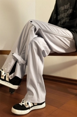 K8021/P40新款现货港风户外机能防水冲锋裤男开叉拉链休闲裤，男装休闲裤，电商A141