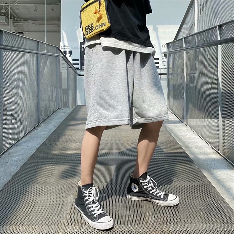 短裤男宽松夏季ins港风休闲中裤百搭学生潮牌五分裤子BK300-P330,男装休闲裤,星座1008-1
