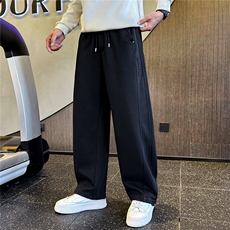 2026新款男士弯刀裤宽松直筒潮牌裤子男休闲卫裤A313-261036-P68，男装休闲裤，电商A313