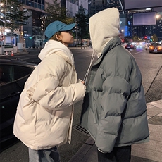 情侣装棉衣加厚连帽假两件拼接棉服棉袄A071-Y280-P120，男装棉衣，电商A071