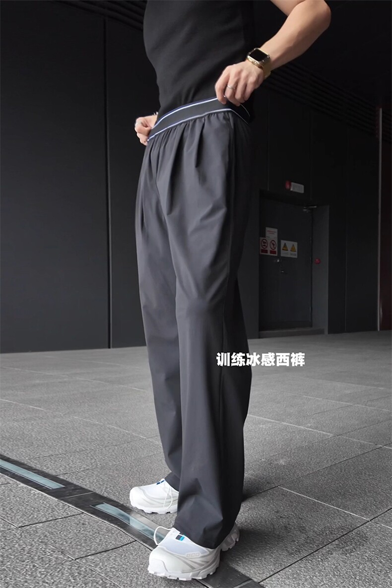 (网图慎用）特批P35无差价“olo”凉感透气薄款休闲裤男K24016B,男装休闲裤,电商A001