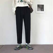 518原创休闲裤男韩版潮流针织裤男宽松直筒长裤子，男装休闲裤，星座507