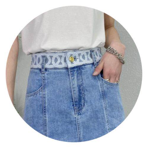 现货：高端大摆鱼尾裙：特色蕾丝腰。，女装，金川古韵