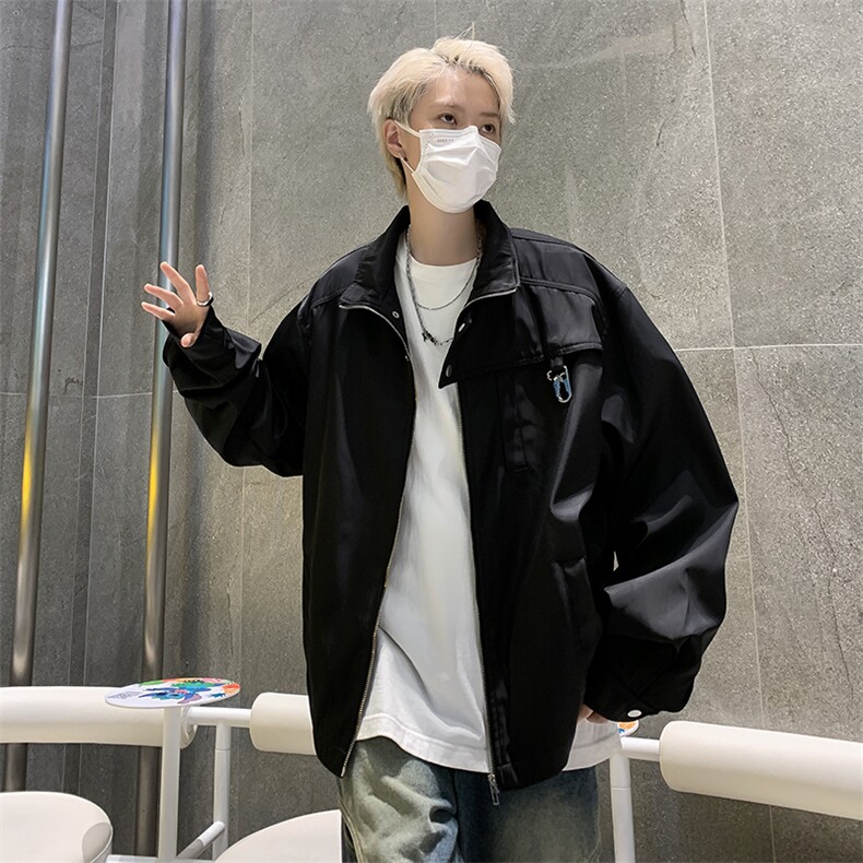 设计感小众hiphop高街外套港风男ins潮牌高级感炸街夹克,男装夹克,星座410-7