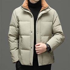 CSYR93392钱塘2020-2冬季厚款商务休闲立领中年男士羽绒服P245，男装羽绒服，钱塘207-2