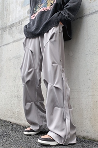 8XL-M 休闲裤男秋冬季加肥加大码西裤高街显瘦拖地裤9026p68控88图片