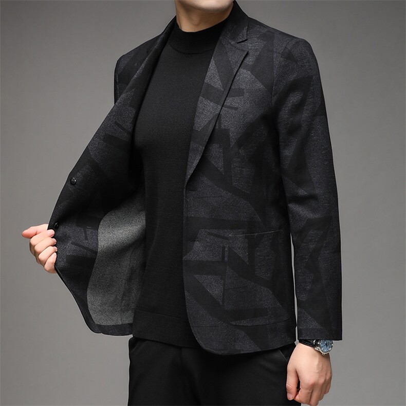 YH553男士2023秋新款长袖西服休闲外套单装西装P200,男装西服,电商B360