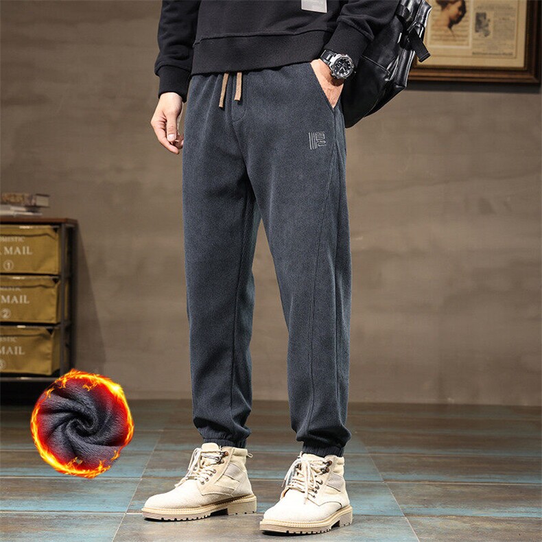 春秋冬加绒保暖纯色运动裤宽松束脚休闲裤卫裤男9029/p35/加绒P40，商品下架区商品下架区，星座224-1