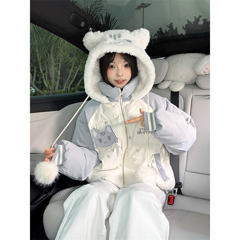 1506A/G78530/P99新款宽松保暖魔术贴小猫面包服1,男装棉衣,星座1506A