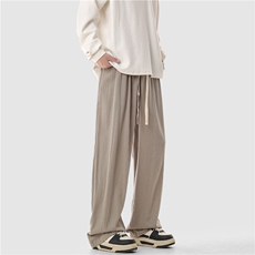 A408-K20021-P48-X69-（亚麻绉）80%棉20%粘胶，男装休闲裤，电商A408