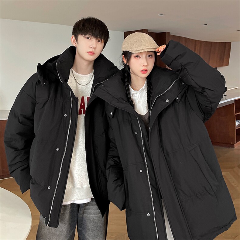 羽绒服男冬季新款港风连帽白鸭绒情侣外套YR922-P160(控价208元，男装羽绒服，星座214-3