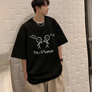 麂皮绒短袖t恤男大码半袖男 JD82302-P25图片