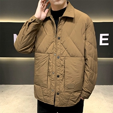 有标白鸭绒羽绒服男韩版潮流宽松男士外套YR210-165，男装羽绒服，星座210-3