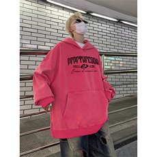 得物抖音高品质360克重磅做旧炒雪花印花连帽水洗卫衣ASL1602，男装卫衣，电商A443