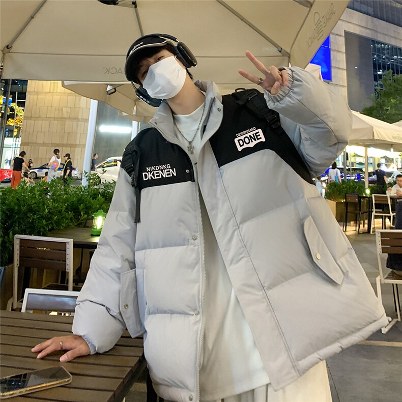 港风23新款冬季时尚百搭潮流加厚棉服外套MY64303P125控158,男装棉衣,电商A268A