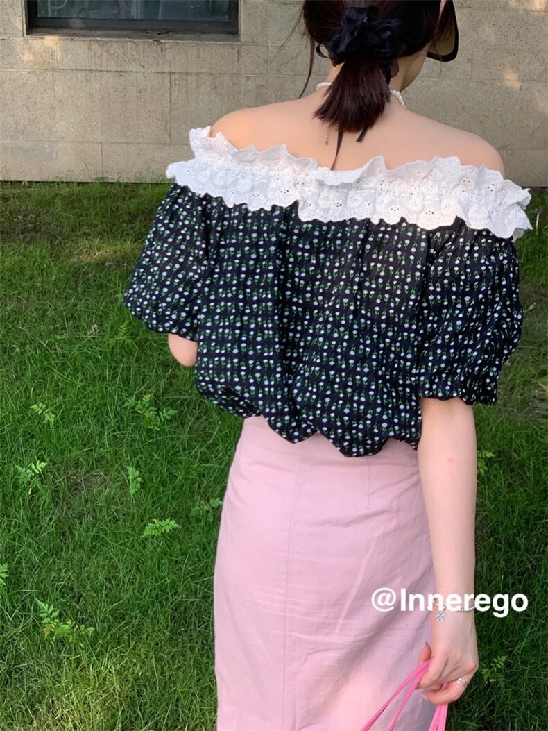 两穿花瓣边小上衣，其它，inner ego