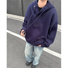 B411P75秋装男装毛衣连帽休闲男装宽松百搭，男装针织衫/毛衣，星座512-6