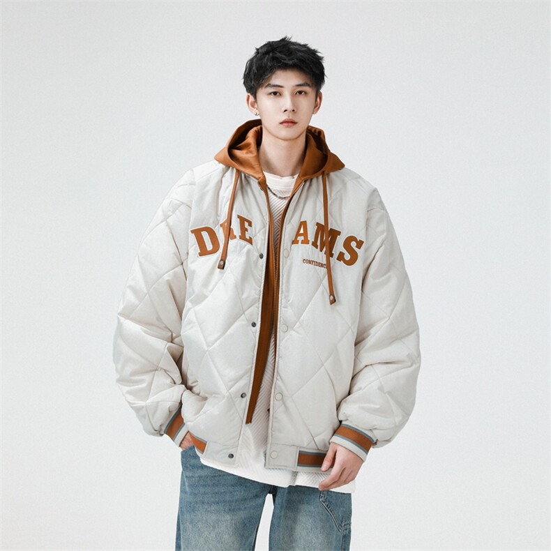 假两件棉服男士2024年新款青少年加厚棉衣服冬装外套M0791-P108,男装棉衣,星座308B-2