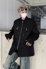 男装衬衫24春季小众金属设计衬衫韩版长袖衬衣XZ514-2-202417-P78，男装衬衫，星座514-2(原B239)