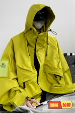 8XL-M特大码冲锋衣防水宽松工装风男夹克外套JK1306P90控118，男装夹克，电商D206-1