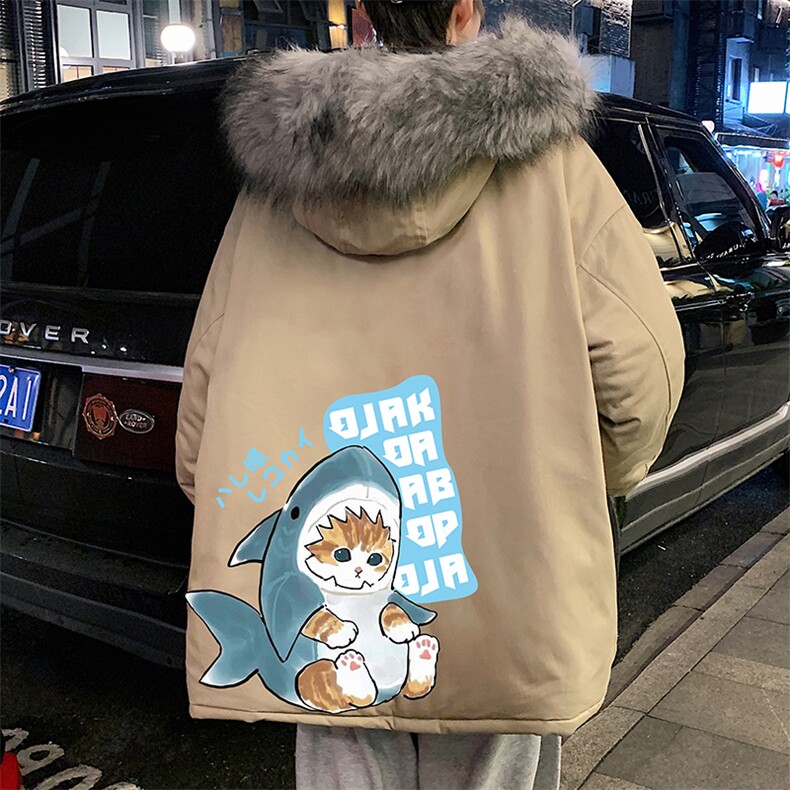 MM48217-P130冬季大毛领棉衣男士大码加厚棉袄男棉服,男装棉衣,电商A040