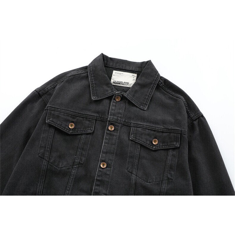 25春季新款工装字母潮流牛仔水洗夹克外套N6826-1/108,男装夹克,星座202-1