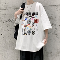230g重磅纯棉短袖t恤男大码半袖半截袖DX17383-P20，男装T恤，电商A040