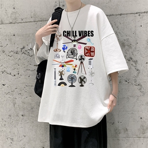 230g重磅纯棉短袖t恤男大码半袖半截袖 DX17383-P20图片