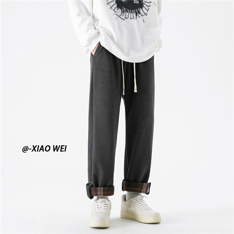 面料：100涤纶秋冬休闲裤男灯芯绒D329-QM540-P60-控78,男装休闲裤,电商D329