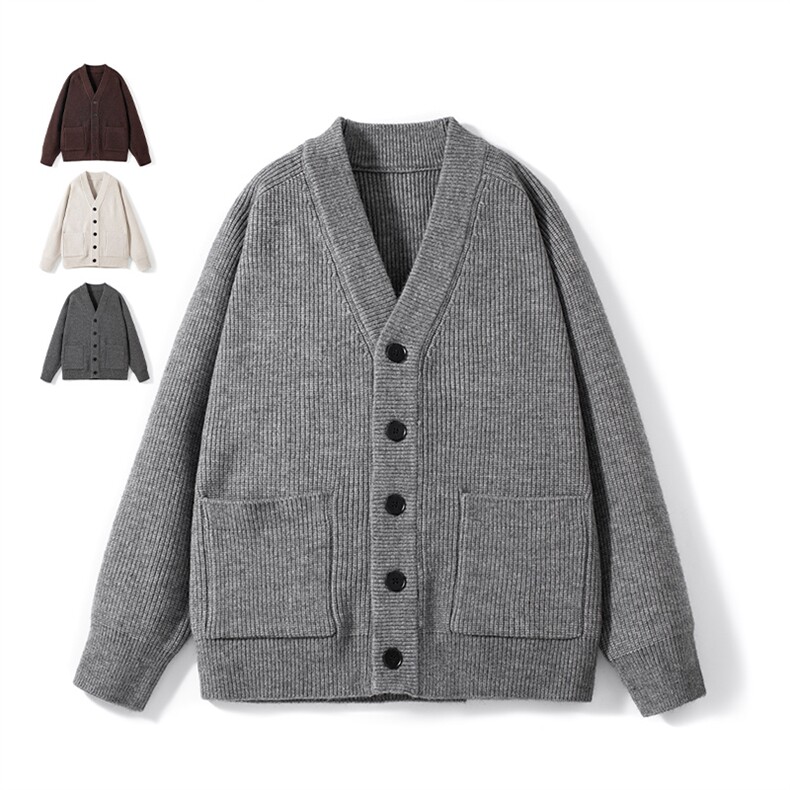 韩版外套男针织衫V领休闲宽松长袖青年时尚开衫上衣潮，男装针织衫/毛衣，星座914