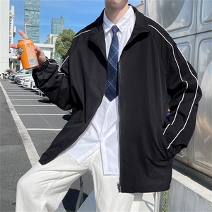 立领夹克男2023秋季新款韩版运动休闲拉链开衫翻领外套 W1164-P45图片