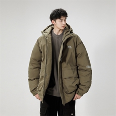 冲锋衣羽绒棉服男冬季宽松大码加厚棉衣ins潮流外套M0783-P120，男装棉衣，星座308B-2