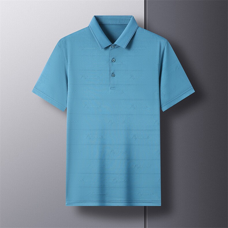 夏季商务休闲男士短袖polo衫中年男翻领T恤HP76218-P130,男装Polo衫,星座1105-3