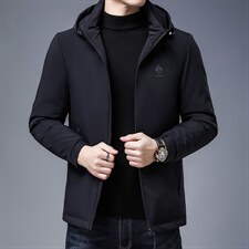 中年男羽绒服休闲脱卸帽男时尚冬装爸爸装外套上衣XXH2052-P230图片