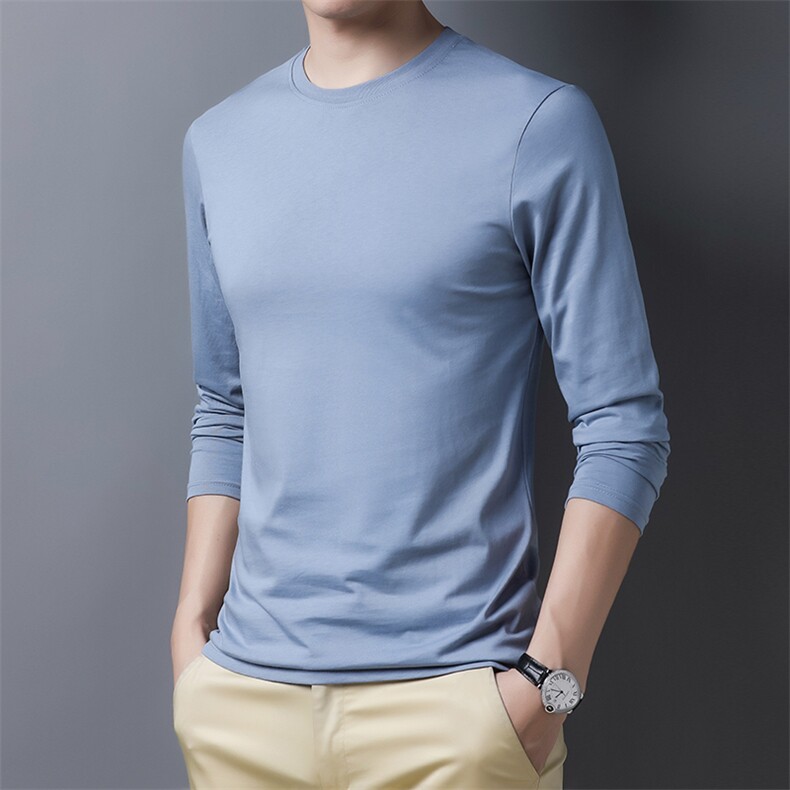 CG8019男式秋季服装新款长袖T恤青年圆领卫衣四季打底体恤P33,男装T恤,电商B360