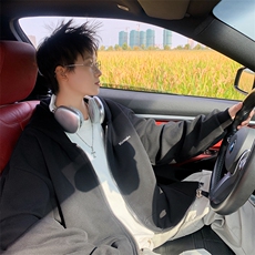 开衫卫衣男士春秋款2024新款秋季夹克男生连帽上衣服春装外套W72，男装夹克，星座506