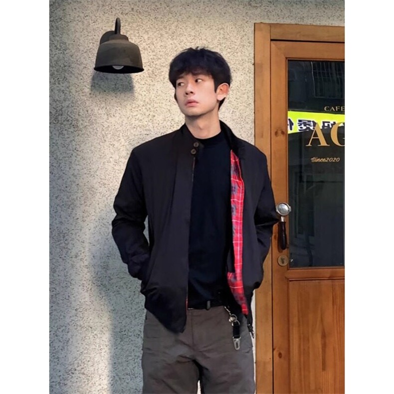 短款哈灵顿夹克男美式复古卡哈特工装外套机车棒球服JK669特P60,男装夹克,星座908-1